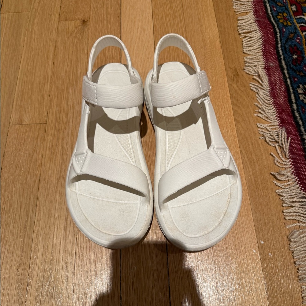 Waterproof white tevas size 9